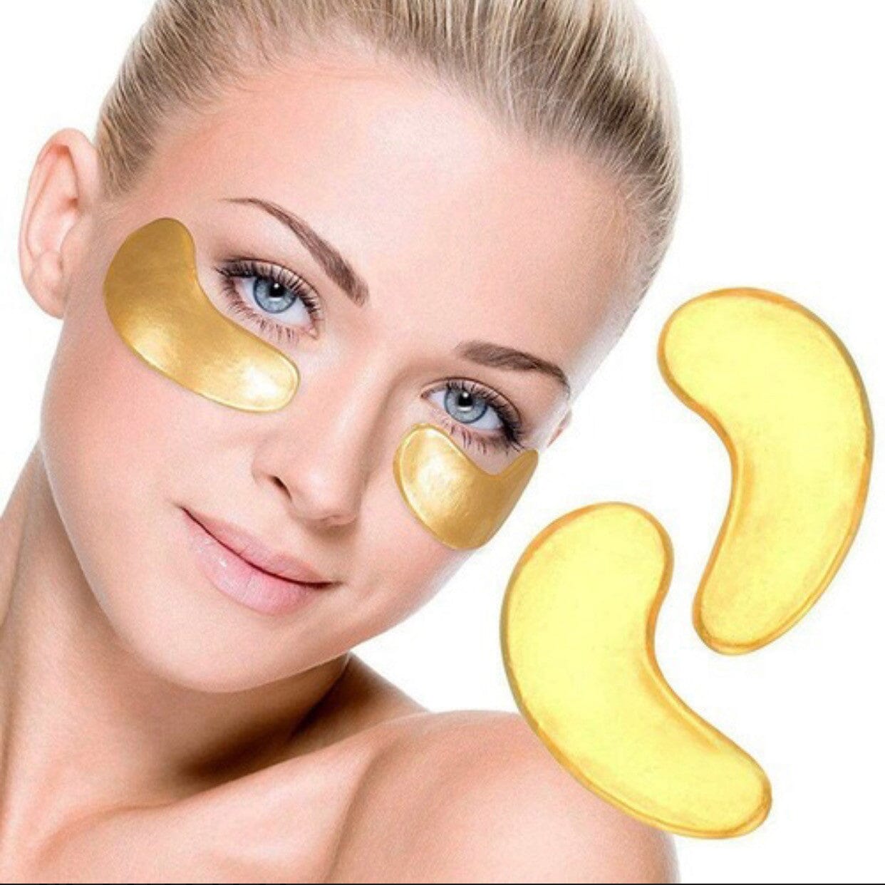 Mascarilla para Ojos GOLD 24K + COLÁGENO | 10 Unds.