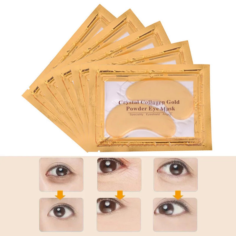 Mascarilla para Ojos GOLD 24K + COLÁGENO | 10 Unds.