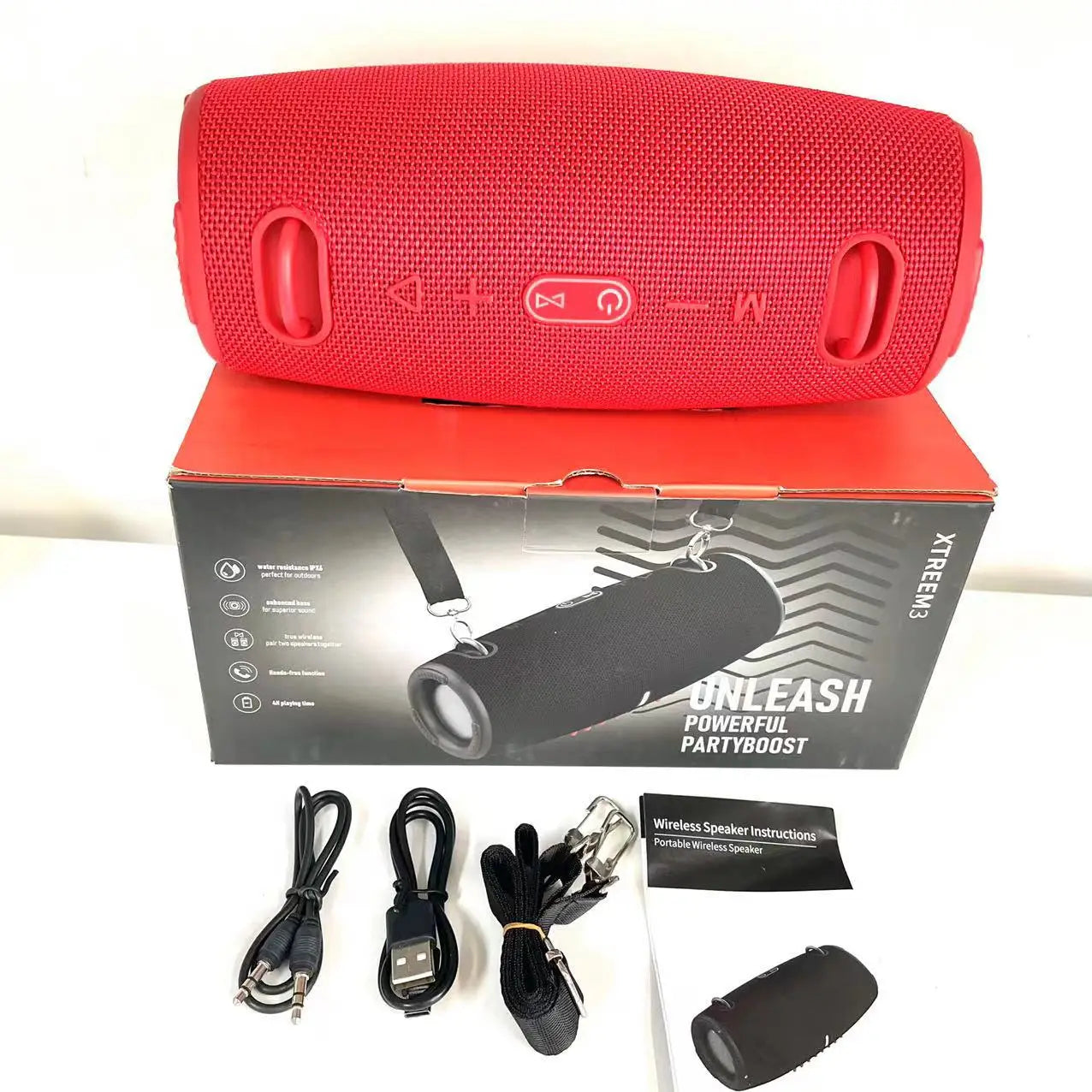 XTREMEBEAT 3: Parlante Bluetooth Portátil con Luces RGB